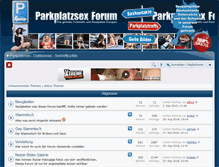 Tablet Screenshot of parkplatzsex-forum.com